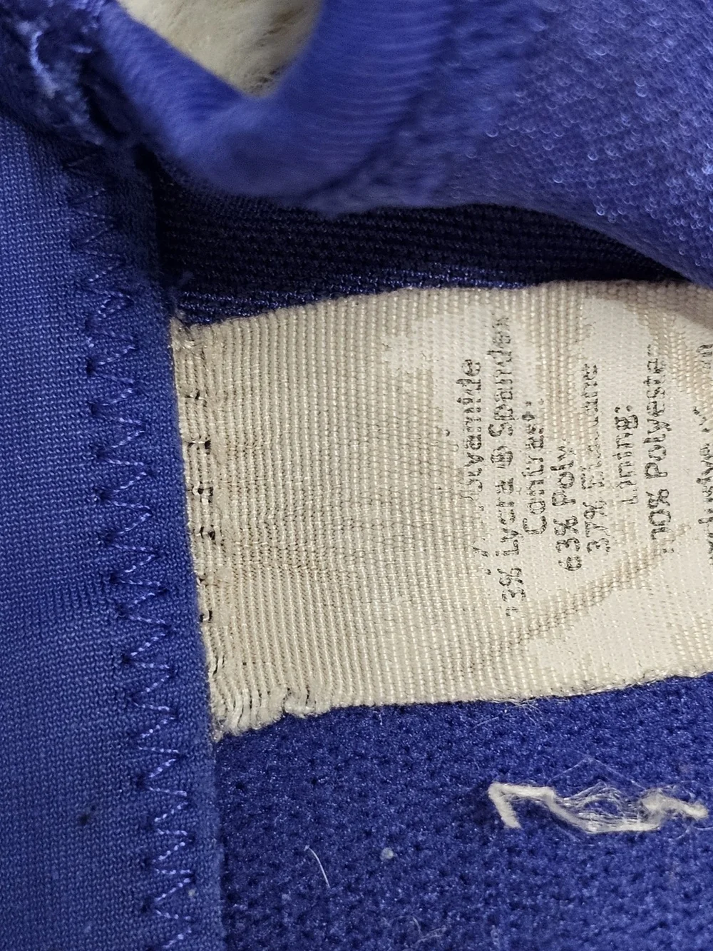 Lululemon Blue High Support Adjustable Sports Bra Women's 34C